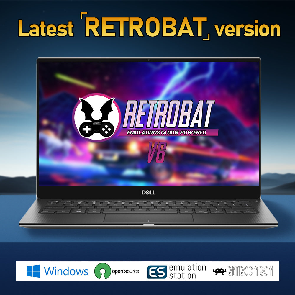Retrobat Game Card with 3170 Games for ROG Ally/LEGION GO/AYANEO/OneXPlayer/Steam Deck Handheld Game Console/Windows PC