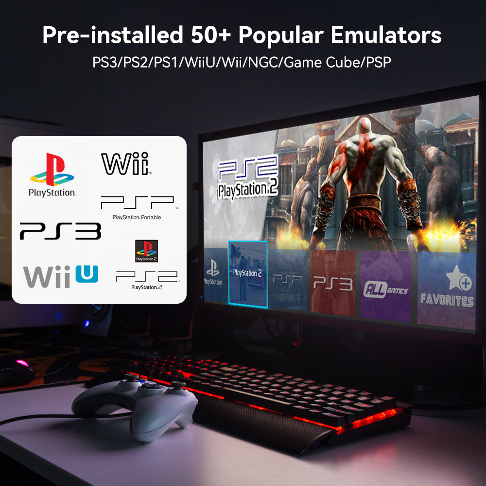 2T SSD for ROG Ally/OnexPlayer/Steam Deck Handheld Game Console/PC RetroBat&Playnite for PS3/PS2/DC/WII/WIIU