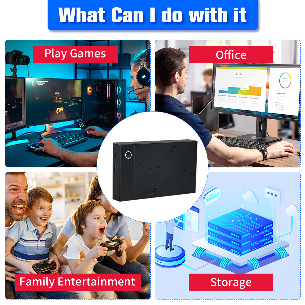 Hyper Base GC 3TB Three System in One Retro Gaming HDD