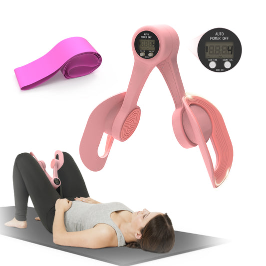 Thigh Trainer,360°Adjustable Pelvic Floor Muscle Trainer with LED Display