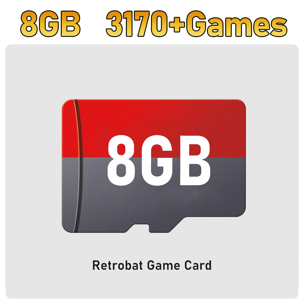 Retrobat Game Card with 3170 Games for ROG Ally/LEGION GO/AYANEO/OneXPlayer/Steam Deck Handheld Game Console/Windows PC
