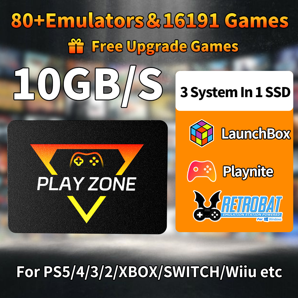 Play Zone 1T Retro Gaming SSD 3 System in 1