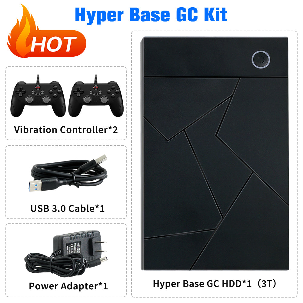 Hyper Base GC 3TB Three System in One Retro Gaming HDD