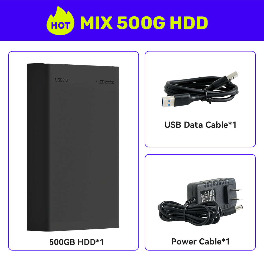 Hyper Base MIX 500GB External Game HDD