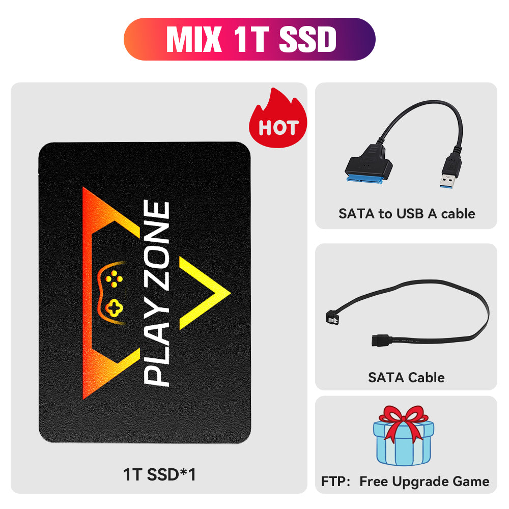 Play Zone 1T Retro Gaming SSD 3 System in 1