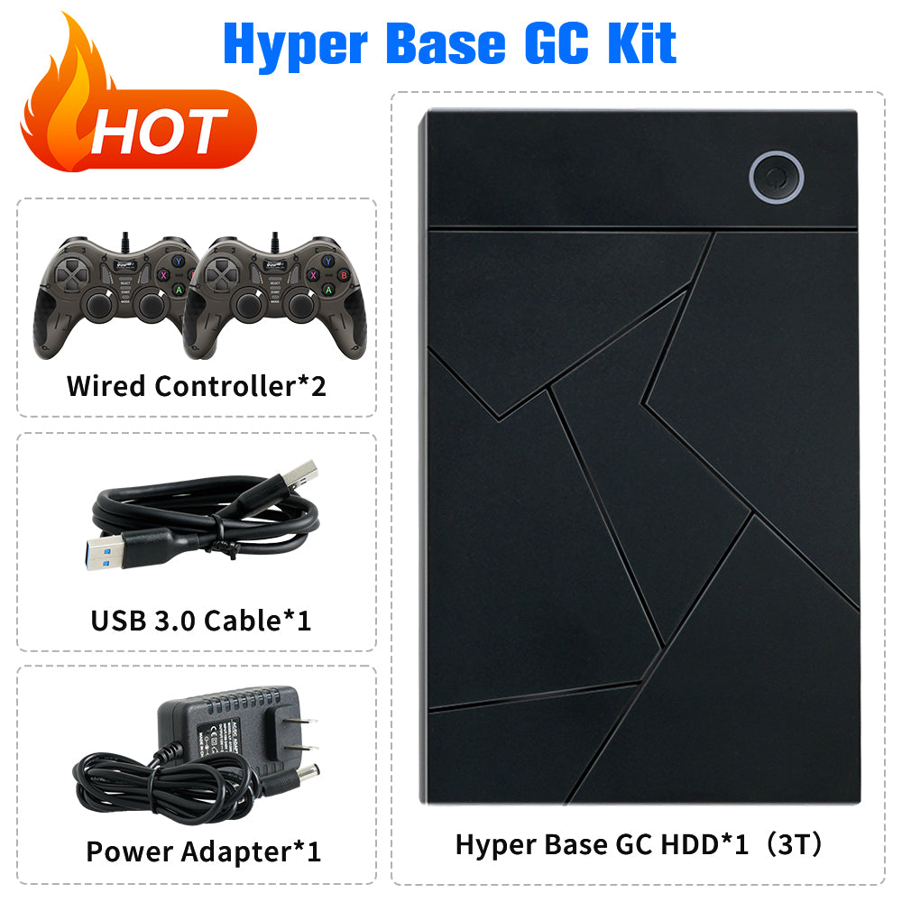 Hyper Base GC 3TB Three System in One Retro Gaming HDD