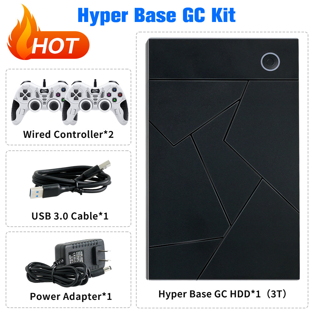 Hyper Base GC 3TB Three System in One Retro Gaming HDD