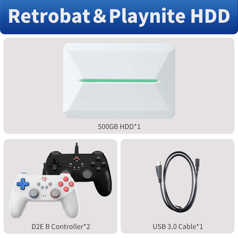 Retrobat&Playnite Dual System 500GB HDD