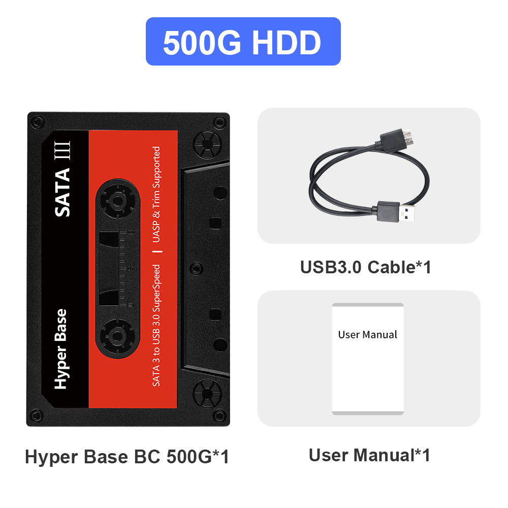 JMachen External Game HDD Hyper Base BC 500G/2T