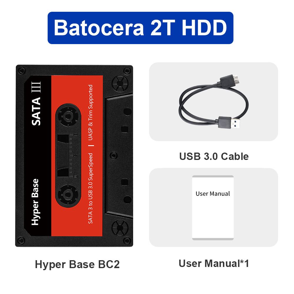 JMachen External Game HDD Hyper Base BC 500G/2T