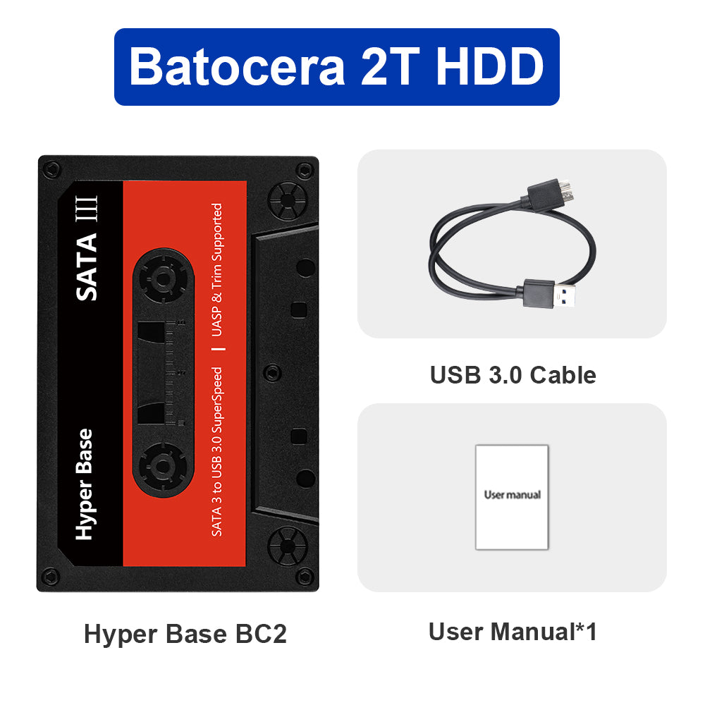 JMachen External Game HDD Hyper Base BC 500G/2T