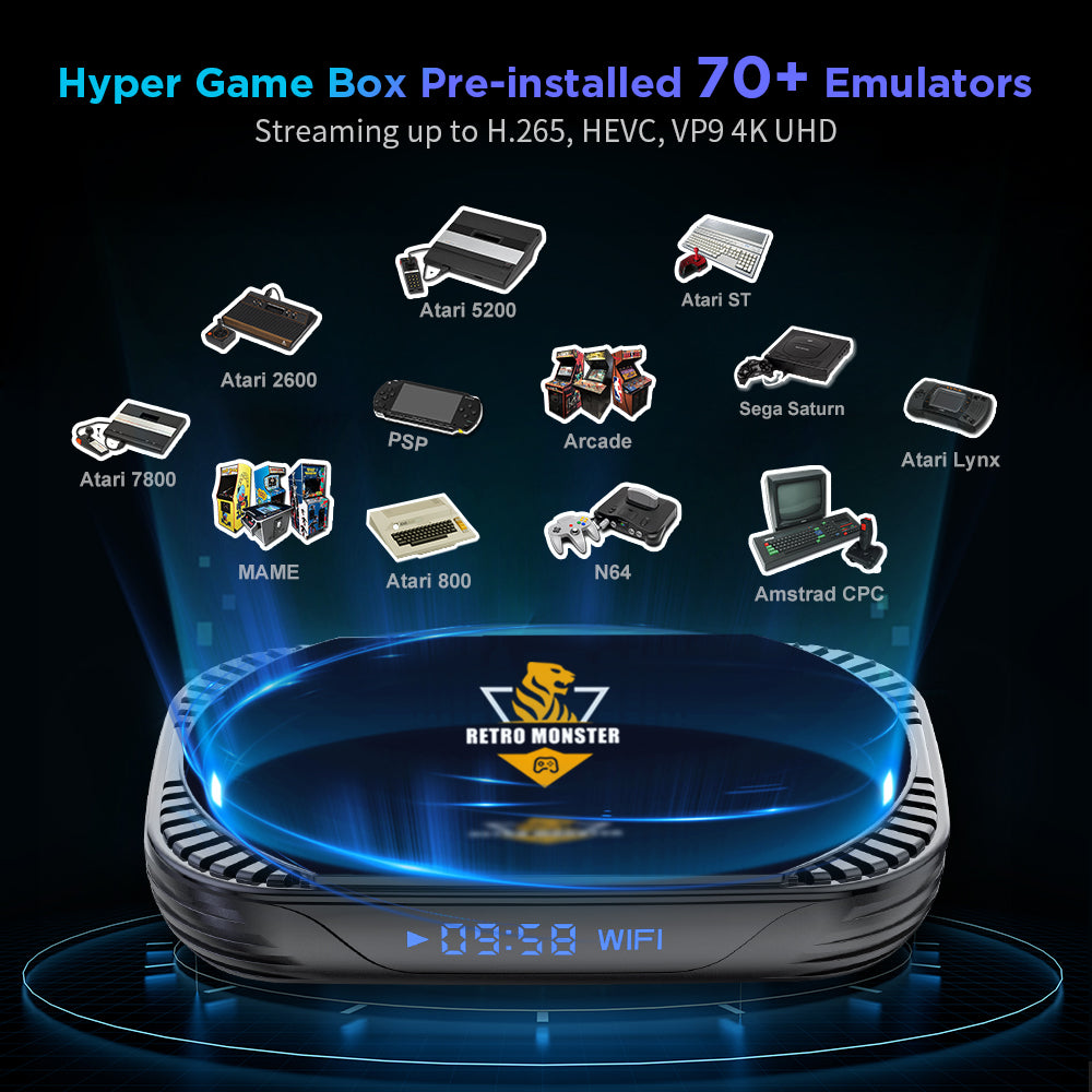 JMachen Video Game Console Hyper Base RETRO MONSTER