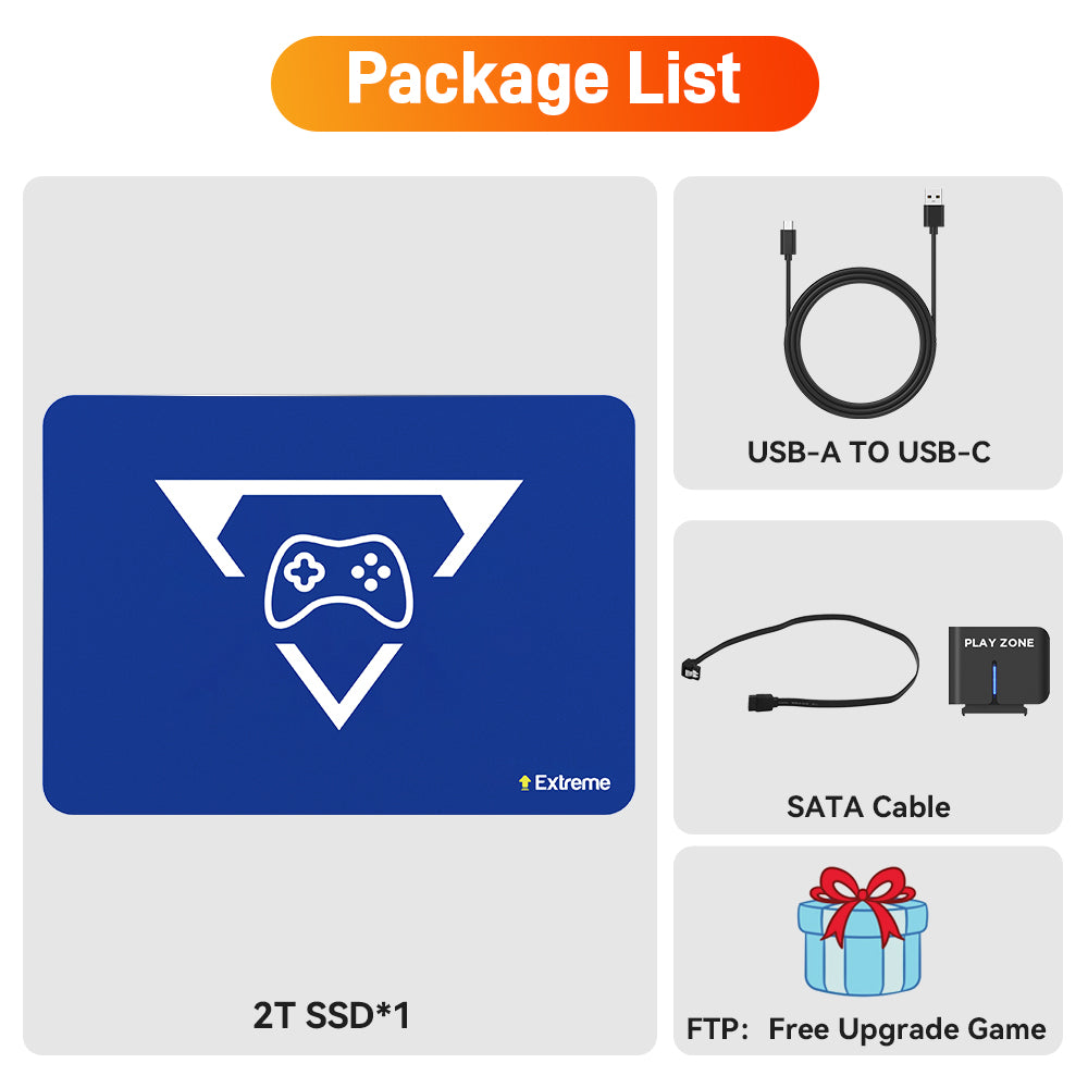 Play Zone 2T Retro Gaming SSD