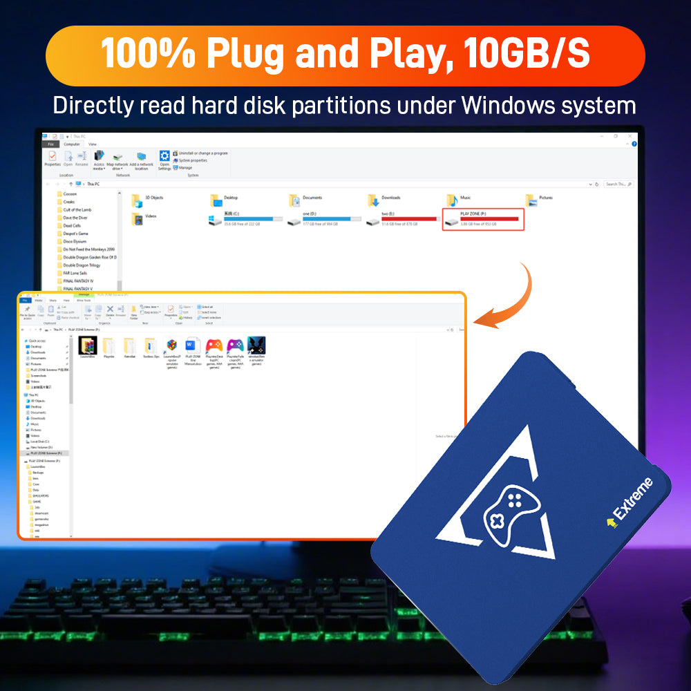 Play Zone 2T Retro Gaming SSD
