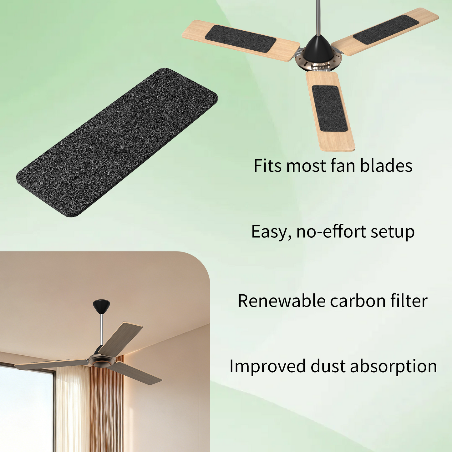 Ceiling Fan Filters for Fan Blades