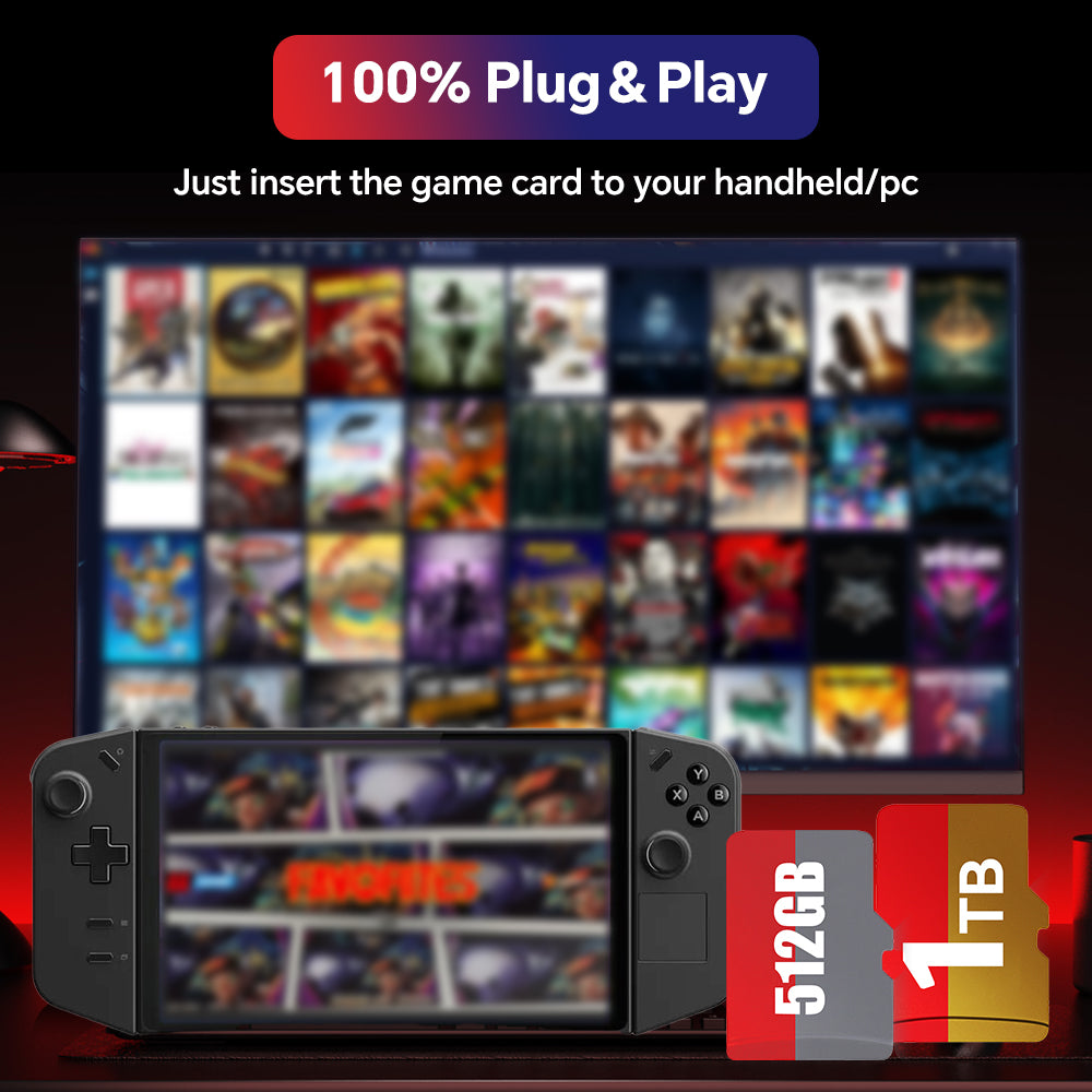 Game Card for ROG Ally/ROG Ally X/Ayaneo/OnexPlayer/Handheld Game Consoles/PC