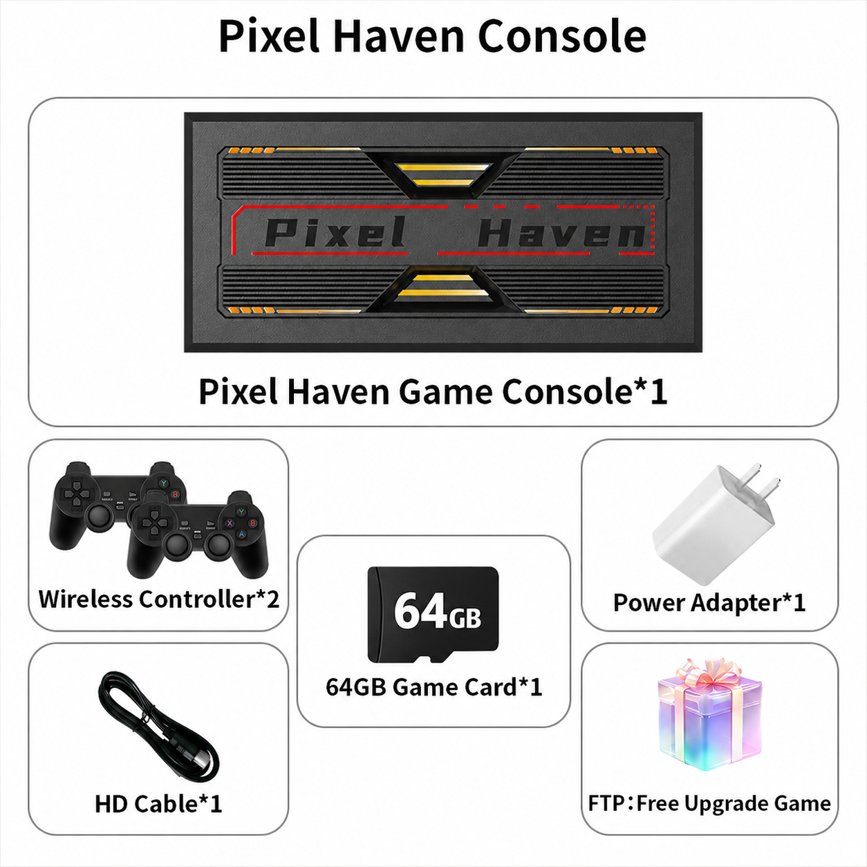 Pixel Haven Video Game Console