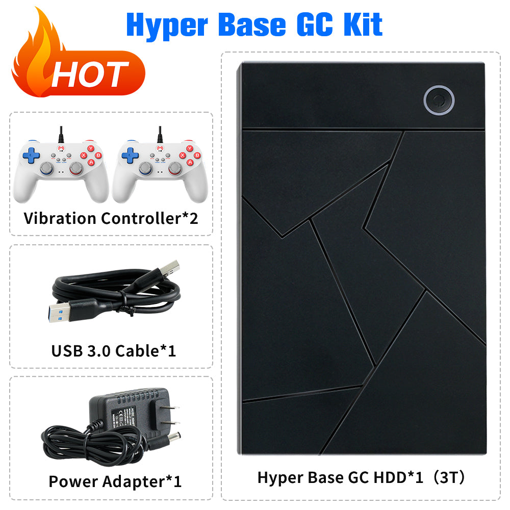 Hyper Base GC 3TB Three System in One Retro Gaming HDD