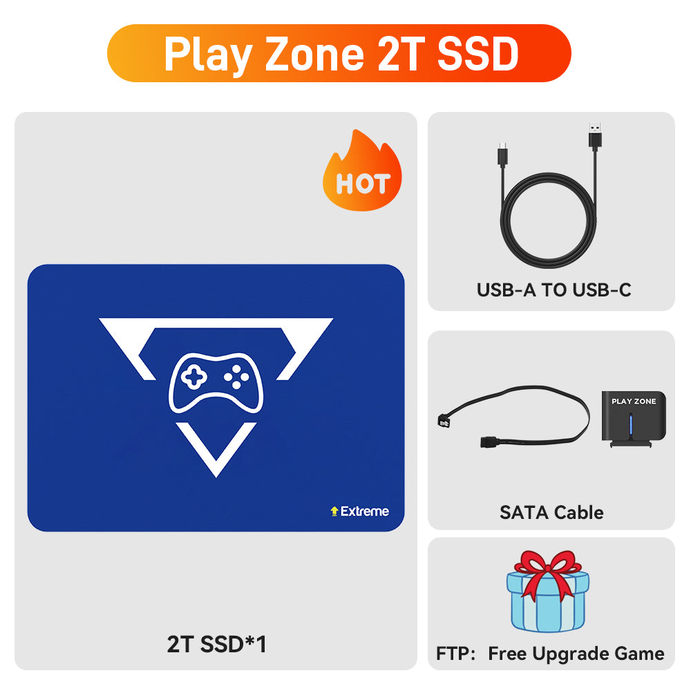 Play Zone 2T Retro Gaming SSD