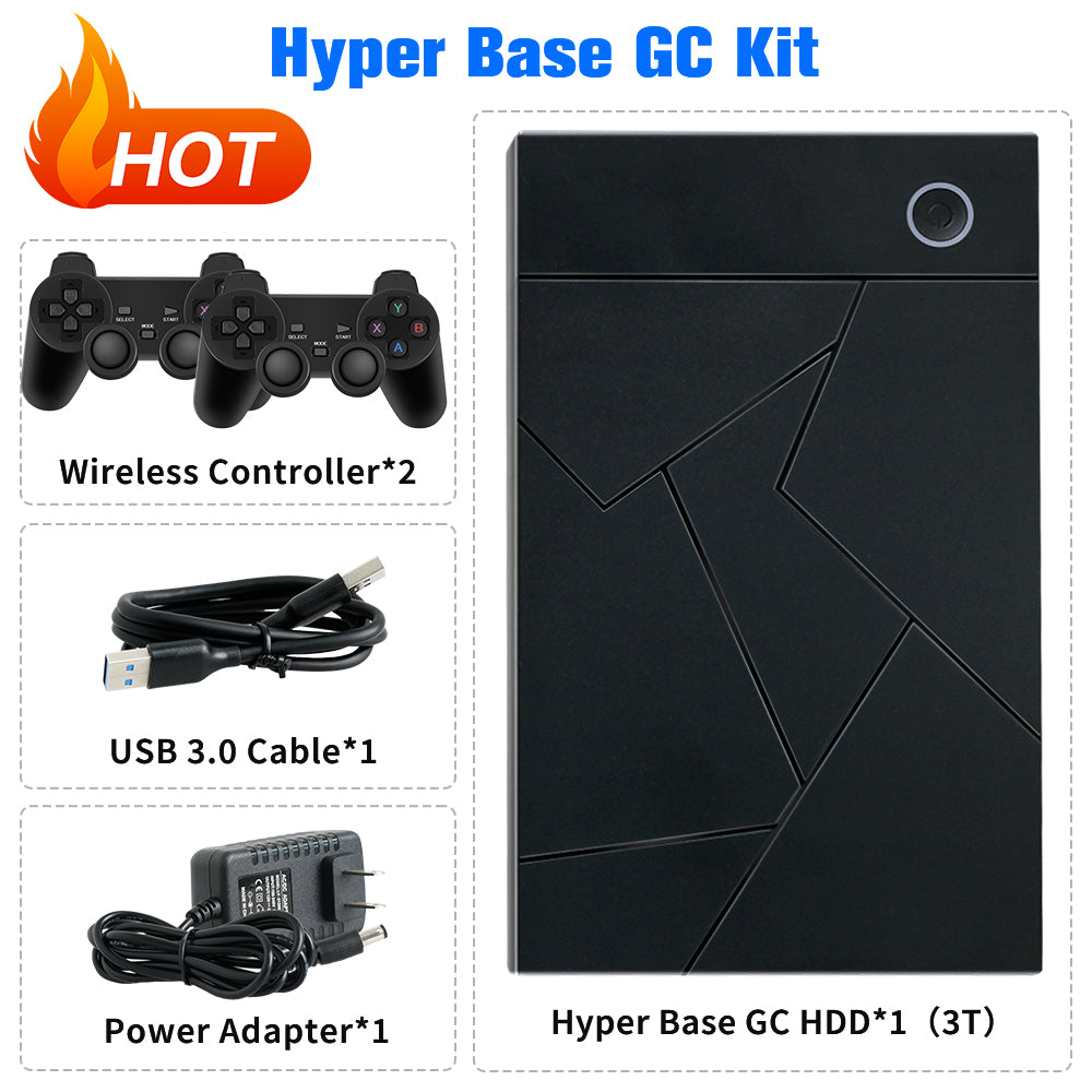 Hyper Base GC 3TB Three System in One Retro Gaming HDD