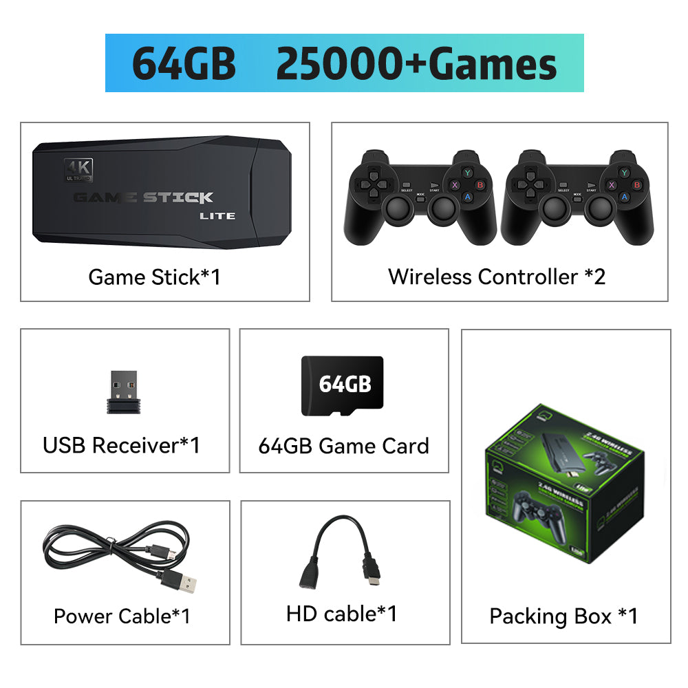 4K HD M8 TV Game Stick Video Game Console