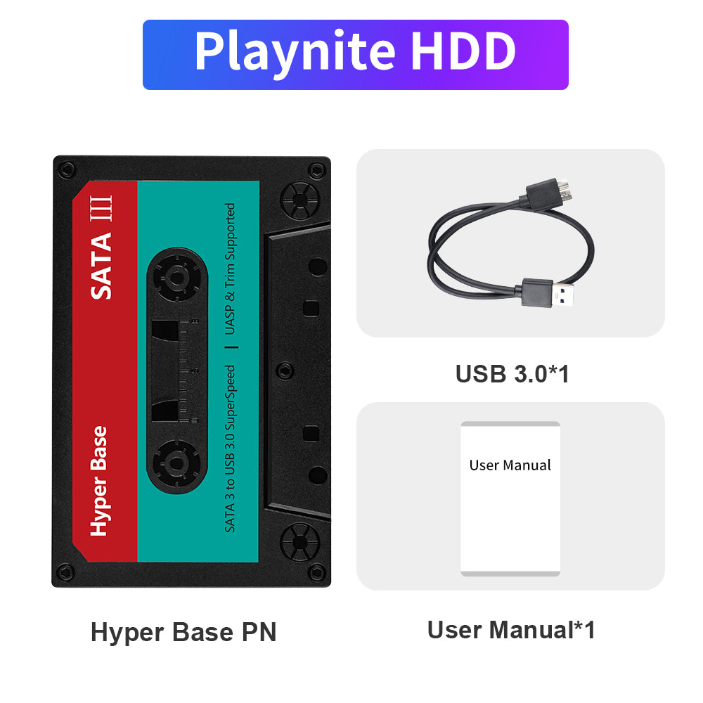 JMachen External Game HDD Hyper Base Playnite 500GB/2TB