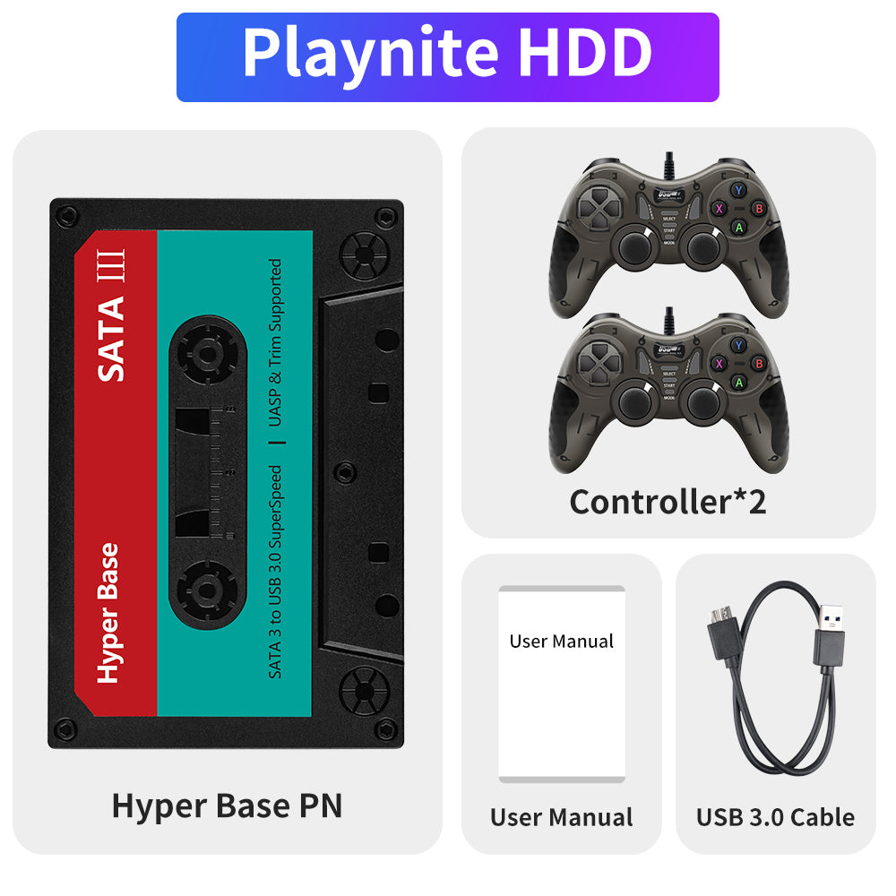 JMachen External Game HDD Hyper Base Playnite 500GB/2TB