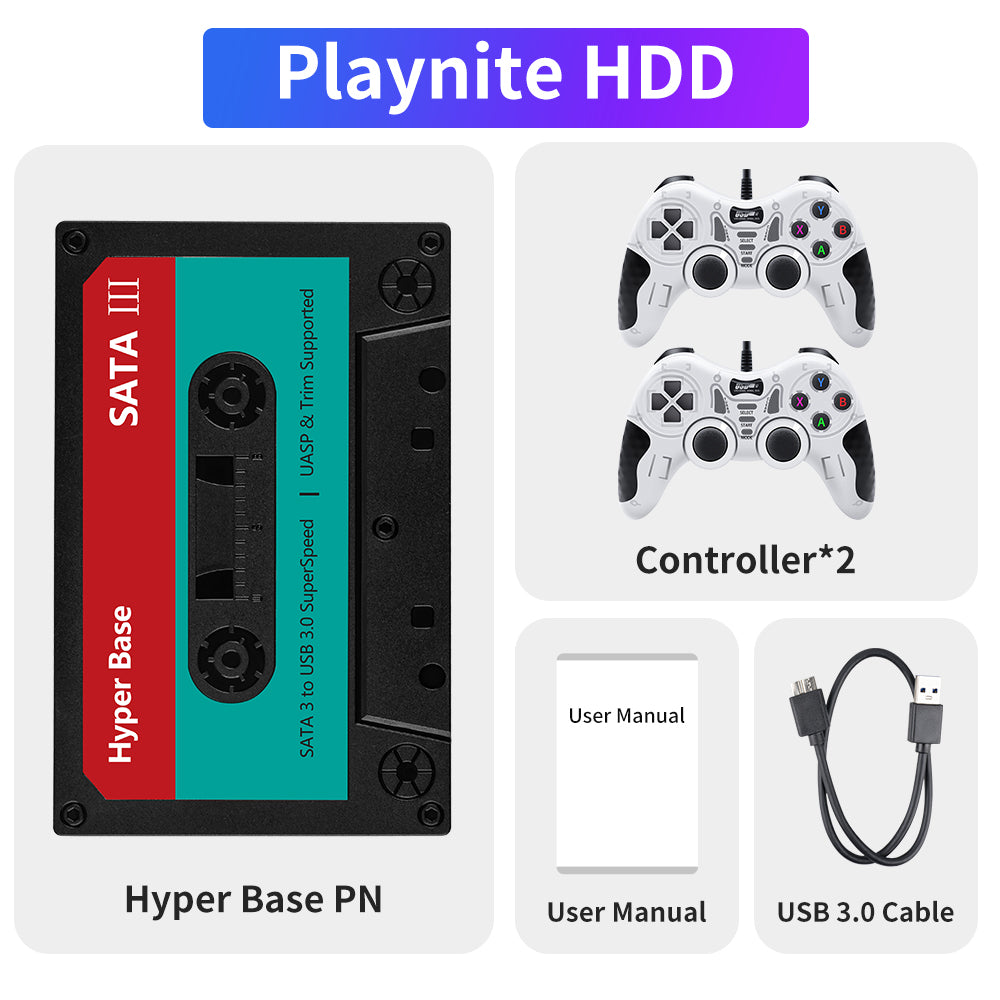 JMachen External Game HDD Hyper Base Playnite 500GB/2TB