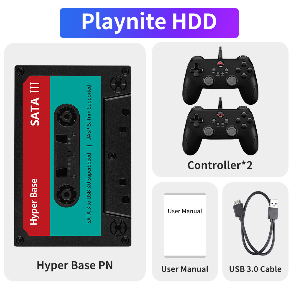 JMachen External Game HDD Hyper Base Playnite 500GB/2TB