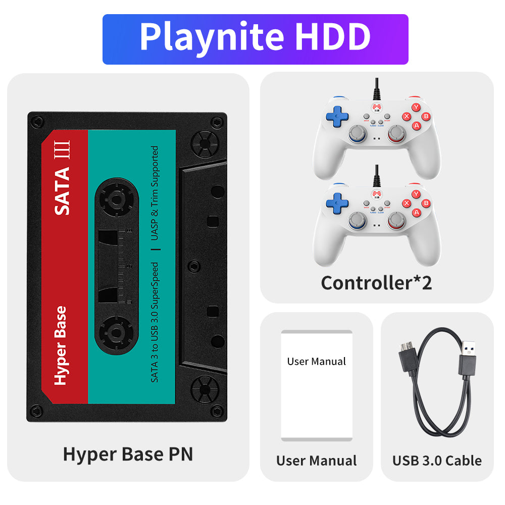 JMachen External Game HDD Hyper Base Playnite 500GB/2TB