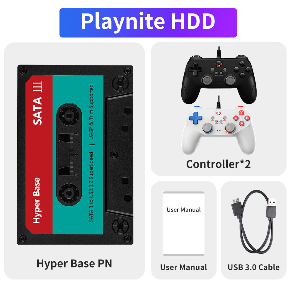 JMachen External Game HDD Hyper Base Playnite 500GB/2TB