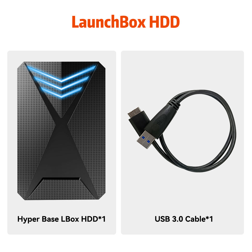 JMachen External Game HDD Hyper Base Launchbox 2TB