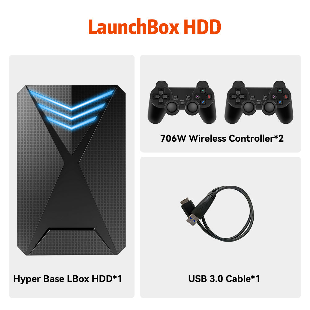 JMachen External Game HDD Hyper Base Launchbox 2TB