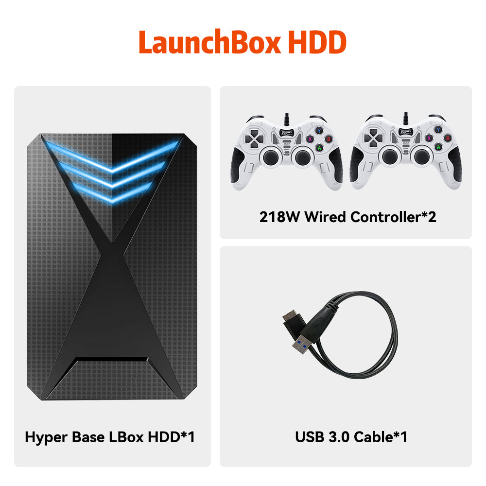 JMachen External Game HDD Hyper Base Launchbox 2TB